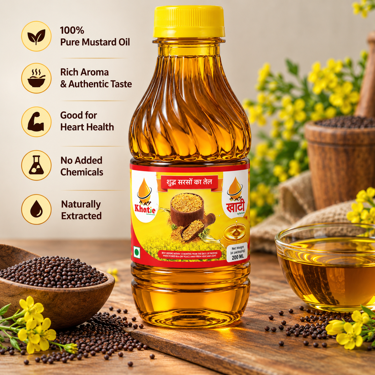 Khatie Pure Mustard Oil