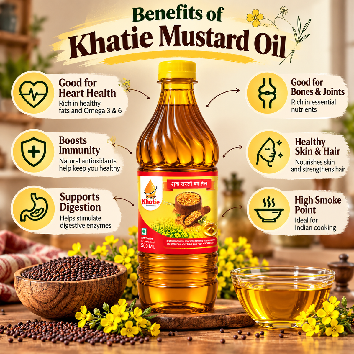 Khatie Pure Mustard Oil