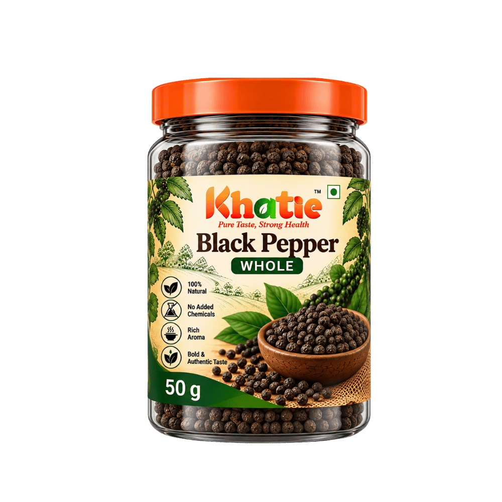 Khatie Black Pepper (Golki) Whole