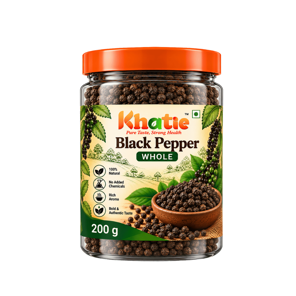 Khatie Black Pepper (Golki) Whole