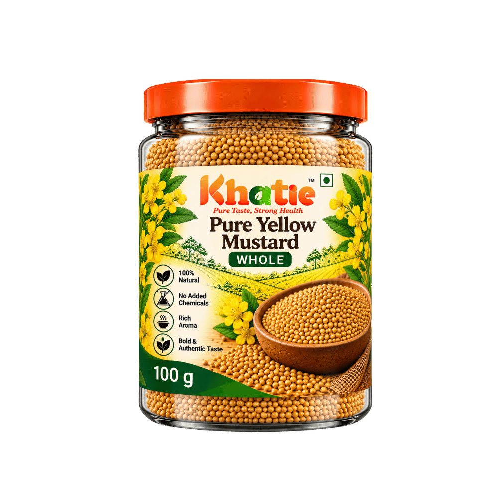 Khatie Pure Yellow Mustard Whole