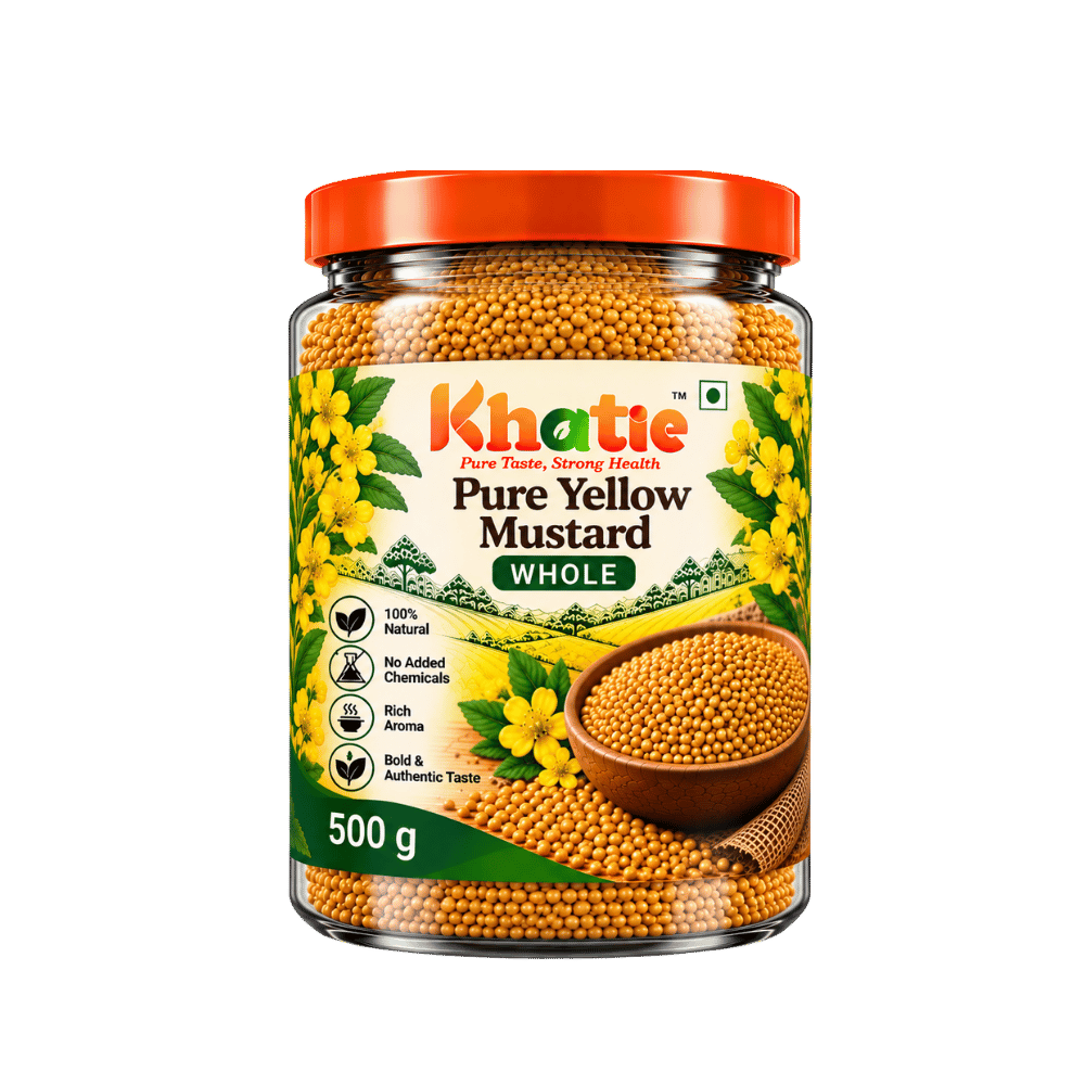 Khatie Pure Yellow Mustard Whole