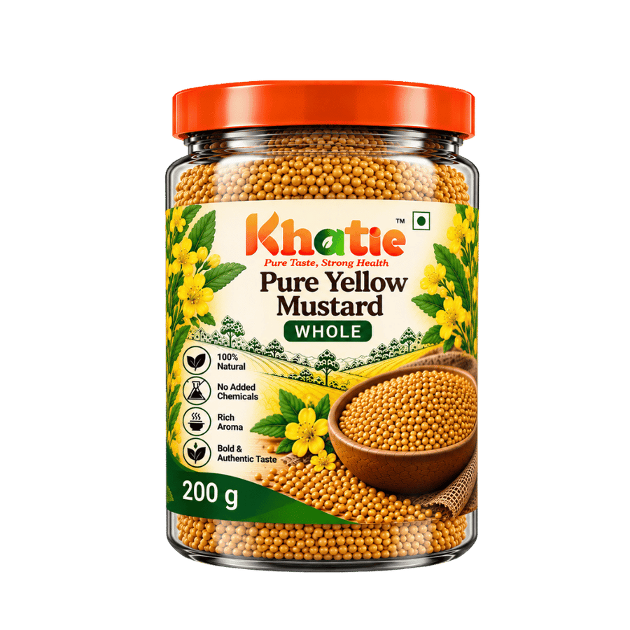 Khatie Pure Yellow Mustard Whole