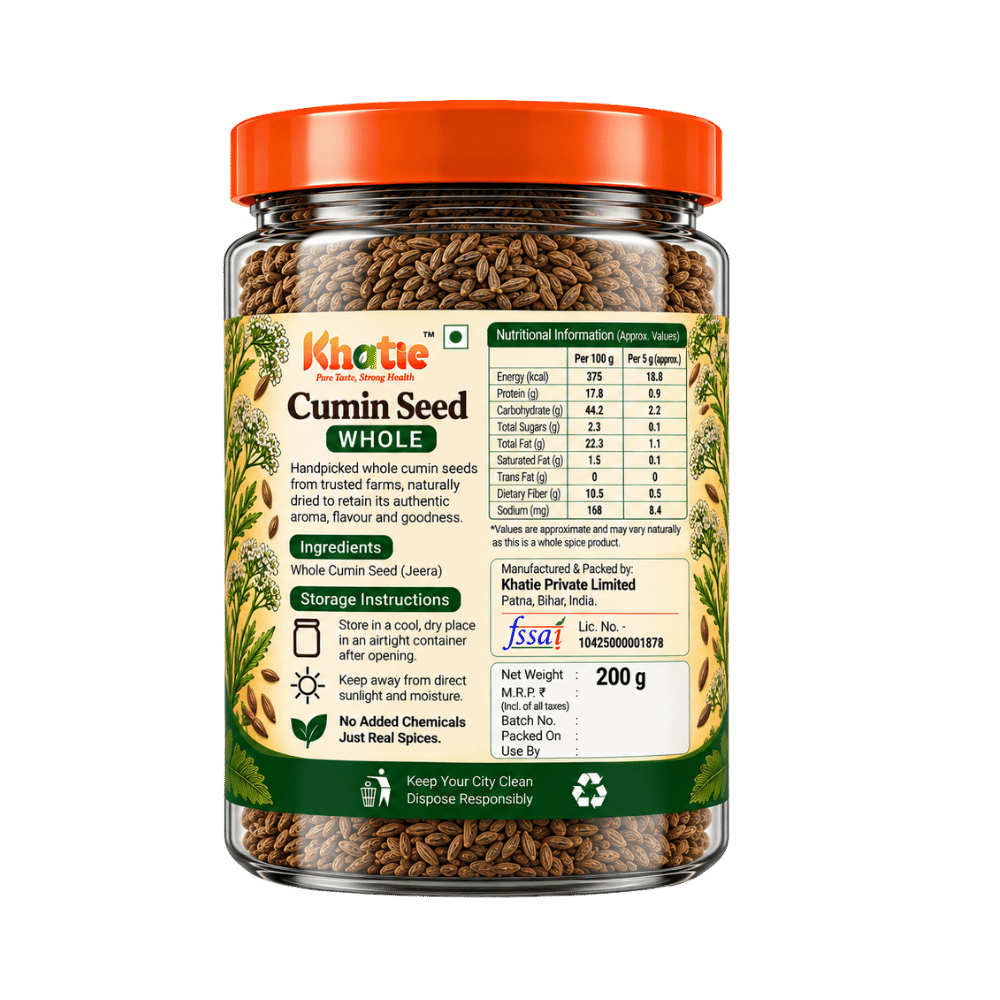 Khatie Cumin Seeds (Jeera) Whole
