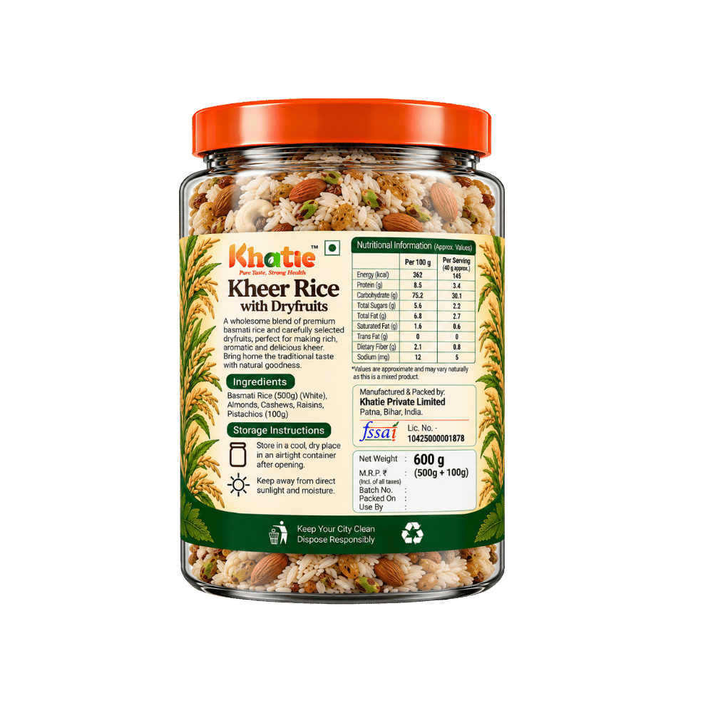 Khatie Kheer Rice with Dryfruits