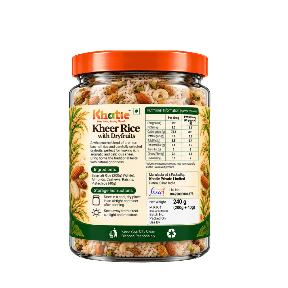 Khatie Kheer Rice with Dryfruits