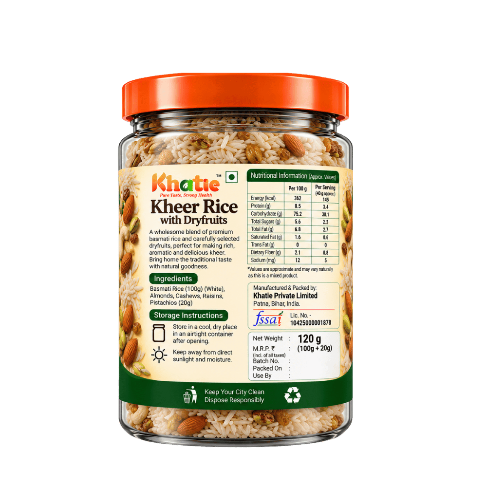 Khatie Kheer Rice with Dryfruits