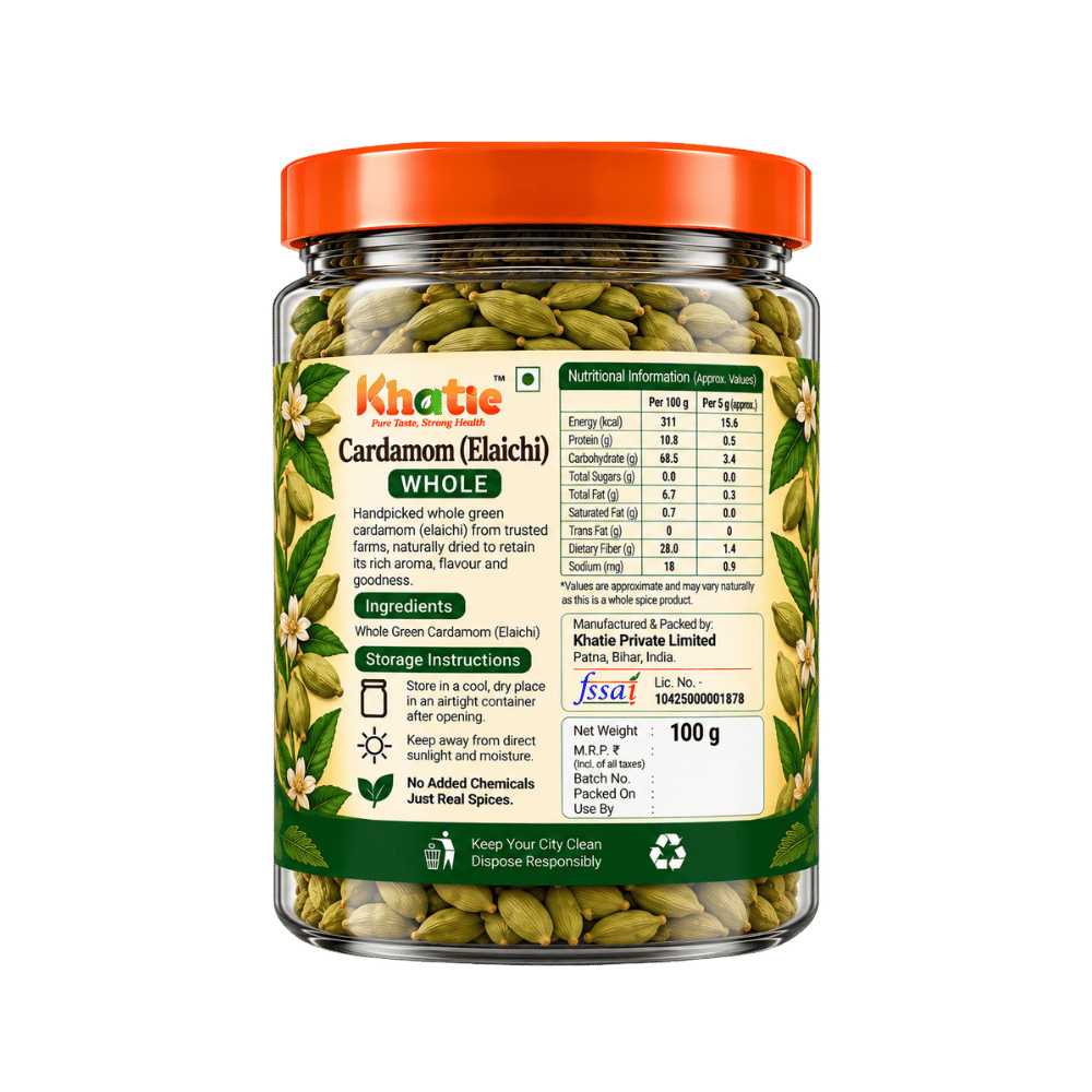 Khatie cardamom (Elaichi) Whole