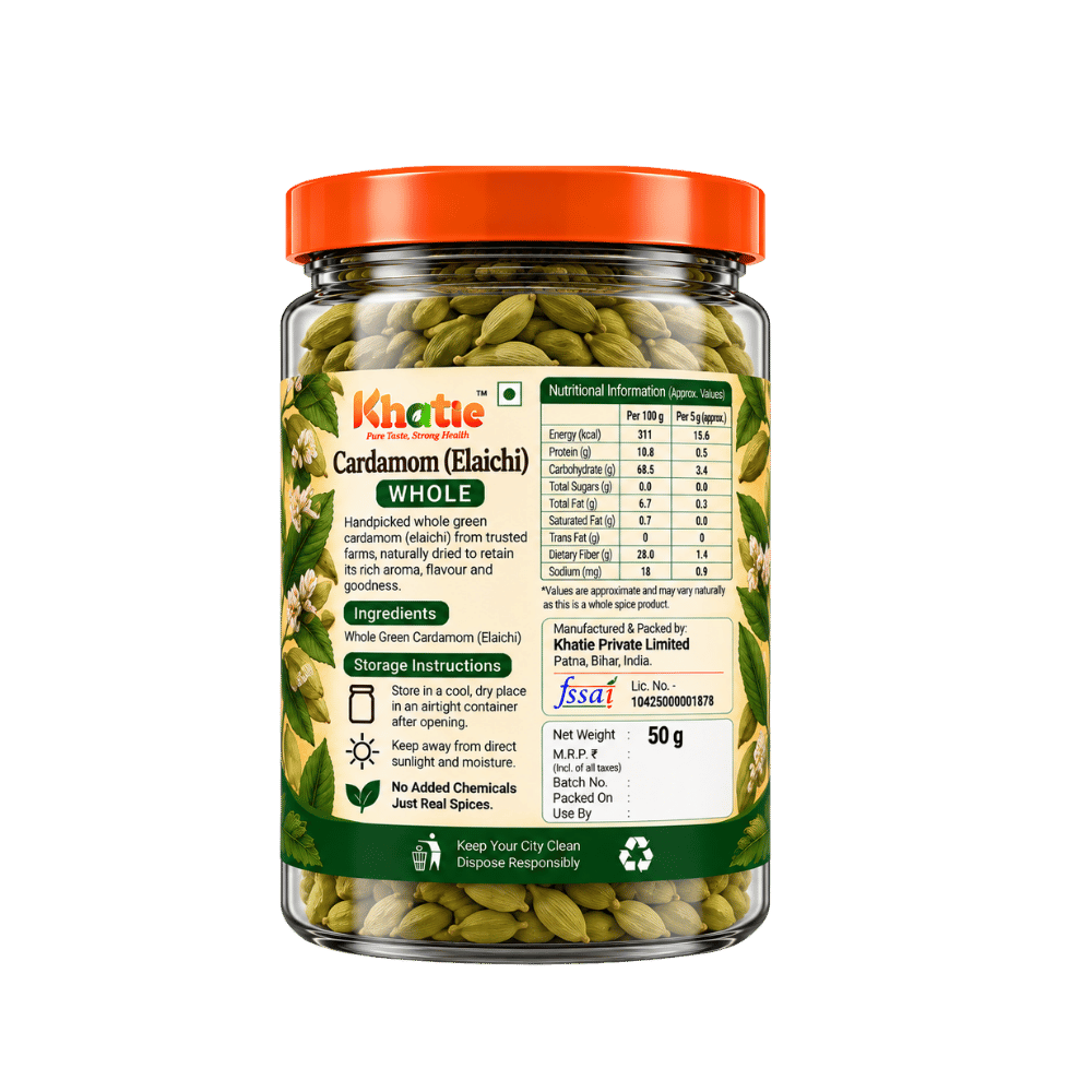 Khatie cardamom (Elaichi) Whole