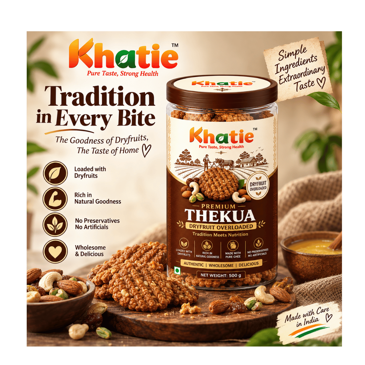 Khatie Thekua Dry Fruit Overloaded